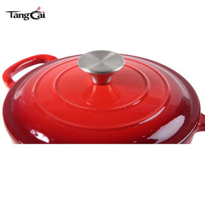 Meilleure Vente : <span class=keywords><strong>Cocotte</strong></span> en <span class=keywords><strong>Fonte</strong></span> Émaillée 24 cm 5QT avec Couvercle, Fond Plat, Fournisseur Chinois, En Stock - Product Image 4