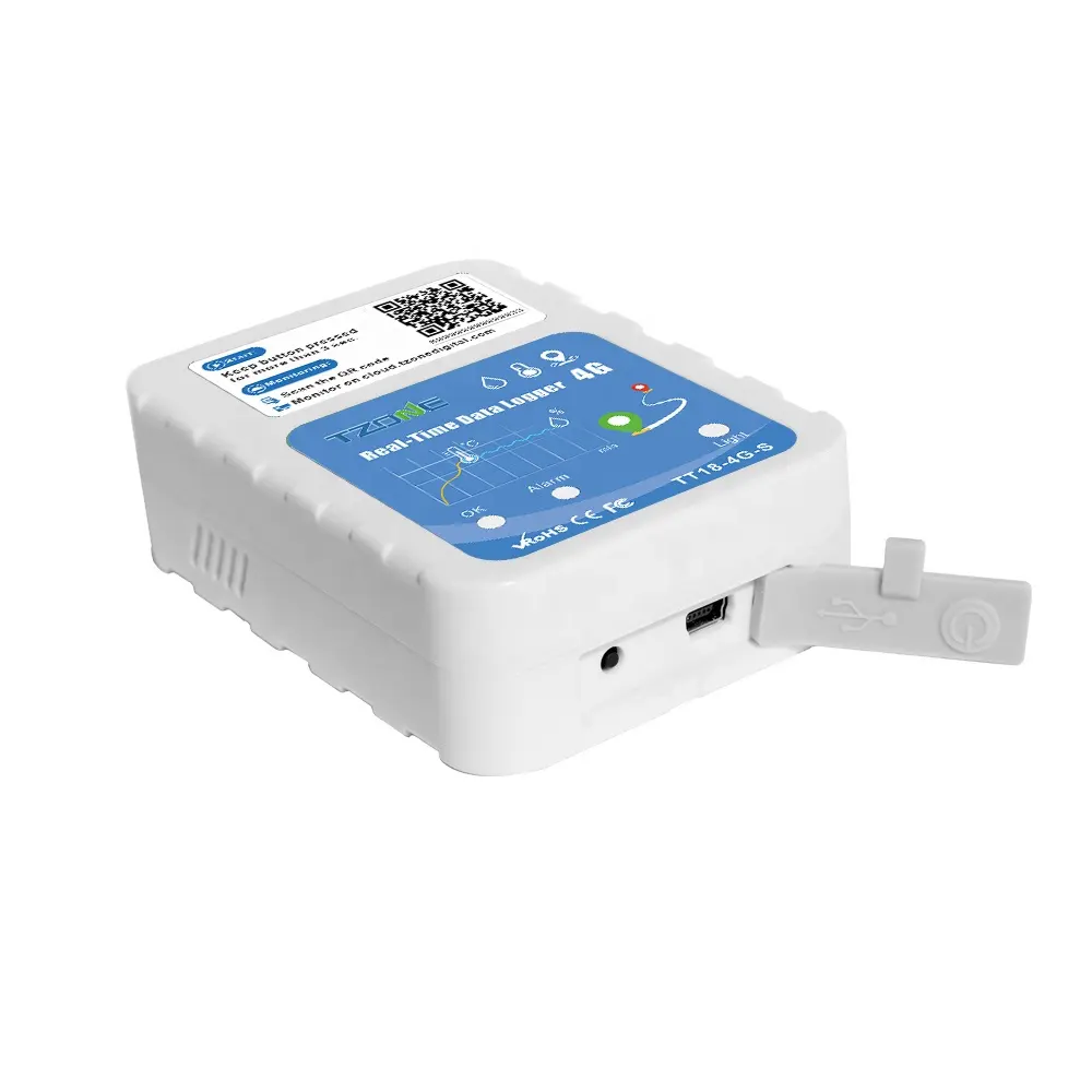 TZONE 4G enregistreur de données d'humidité de la température en temps réel GPS GSM Tracker avec suivi en temps réel