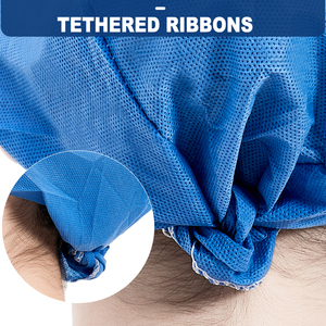 Hubei Haixin Infirmière Jetable PP Médecin Casquette Chirurgicale Hôpital Casquettes <span class=keywords><strong>De</strong></span> Travail Rubans Attachés Chapeau Non Tissé Foulard <span class=keywords><strong>Grossiste</strong></span> - Product Image 3