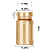 Flacon capsule en plastique texturé de luxe, couleur personnalisée, impression UV, emballage OEM, compléments alimentaires