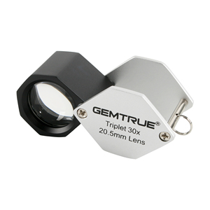 GemTrue Best Quality Highly Power 30X <strong>Triplet</strong> 20.5mm Jewelry Identifying Optical Glass Loupe - Product Image 2