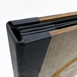 Menú de Madera Personalizado con Logotipo, Formato A4, 3 Páginas, 4 Vistas, Menú de Bebidas y Cócteles, Cubierta de Menú de Restaurante de Madera - Product Image 2