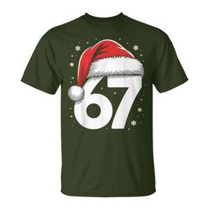 <b>Xmas</b> Gen Alpha Slang Meme Youth 67 Christmas <b>T</b>-<b>Shirt</b> - Product Image 1