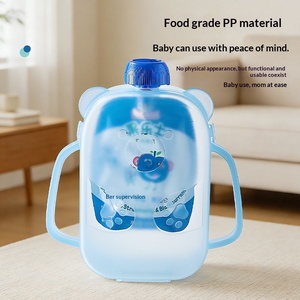 Dispensador de Puré de Frutas para Bebés, Diseño de Osito, Anti-Apretón, con Asa, para Alimentación <span class=keywords><strong>Complementaria</strong></span> - Product Image 1