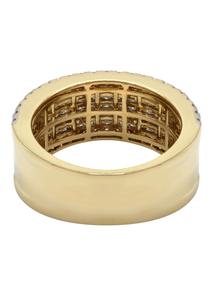 Bague de doigt de laboratoire Excellente bague de fiançailles en diamant polonais Bagues en or blanc 10K avec diamant d'un fournisseur indien - Product Image 2