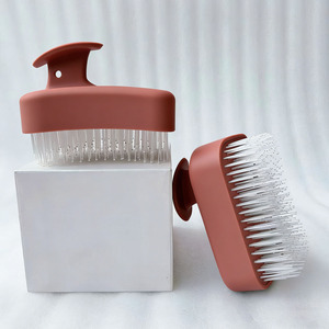 Mini <span class=keywords><strong>Cepillo</strong></span> de Masaje para Cuero Cabelludo con Cerdas de Nailon y Función Desenredante para Cabello Rizado de Mujer - Product Image 1