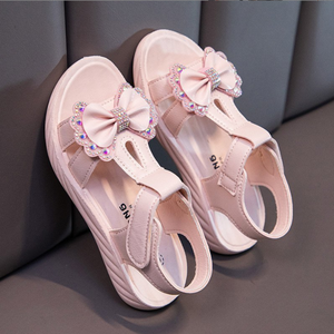 Sandalias de Moda para Niñas, Estilo Popular, Zapatos Romanos para Niñas Pequeñas, Sandalias de Princesa con Suela Suave, Sandalias de Goma para Niñas Grandes de Verano - Product Image 6