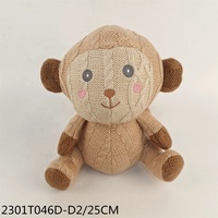 Vente en gros de jouets en peluche tricotés au crochet faits à la main pour filles et garçons animaux en peluche pour bébés et enfants OEM