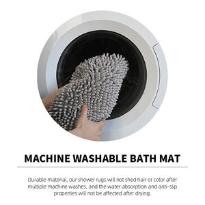 Tappeto <span class=keywords><strong>da</strong></span> <span class=keywords><strong>bagno</strong></span> in ciniglia di <span class=keywords><strong>grandi</strong></span> dimensioni Extra spesso assorbente tappetino <span class=keywords><strong>da</strong></span> <span class=keywords><strong>bagno</strong></span> antiscivolo morbido peluche per il pavimento del WC zerbino <span class=keywords><strong>da</strong></span> cucina - Product Image 5