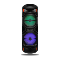 Oudiobop Enceinte portable sans fil 40W avec LED RGB, basses puissantes, rechargeable, pour fêtes, home cinéma, karaoké, design chariot, USB, ordinateur
