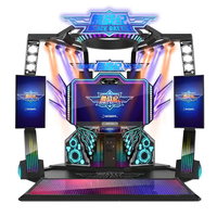 Machine de danse LED à monnayeur, borne de jeu musicale, simulateur deux joueurs pour salle de jeux et centre commercial