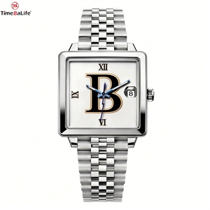 Montres formelles carrées pour hommes, OEM ODM personnalisées, de haute qualité, boîtier et bracelet en acier inoxydable 316L, 41 mm, résistantes à l'eau, montre mécanique - Product Image 3