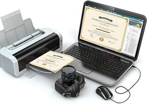 Trống giấy chứng nhận giải thưởng cho sự công nhận đánh giá cao mức độ an ninh 2024 Trong Chứng Khoán giấy chứng nhận giấy vàng lá kim loại biên giới - Product Image 3