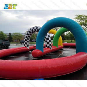 Piste de course gonflable pour <span class=keywords><strong>kart</strong></span>, piste de course gonflable pour voiture pare-chocs, piste de course gonflable attrayante pour boule de trémie - Product Image 3