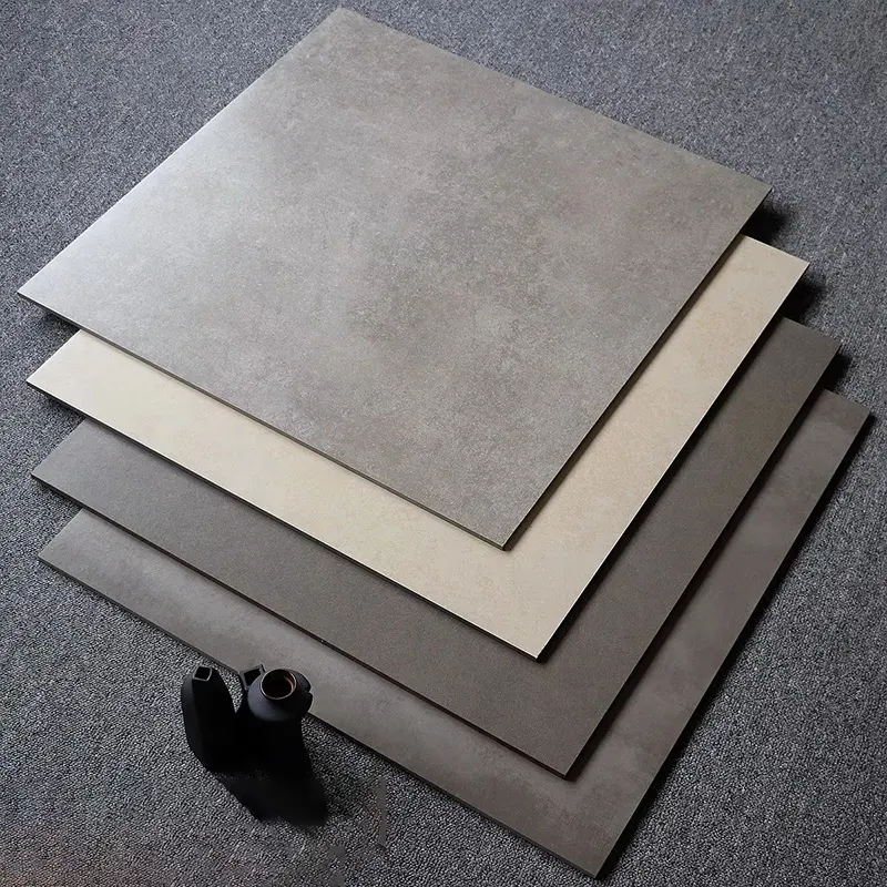 Antique Gray 600*600mm Cement Look Porcelain Matte Glazed Rustic Floor Wall Tiles For The Living Room