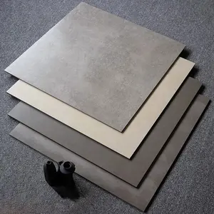 Antique Gray 600*600mm Cement Look Porcelain Matte Glazed Rustic Floor Wall Tiles Para A Sala De Estar