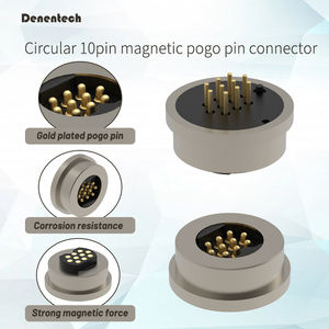 ขั้วต่อสายชาร์จแม่เหล็กแบบวงกลมสายชาร์จไลท์นิ่ง4ขา5ขาขาขา Pogo ชาร์จเร็วชุดตัวผู้หญิงสำหรับ iPhone USB C สายแม่เหล็ก - Product Image 3