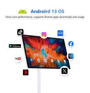 Écran mobile, écran tactile intelligent Android, <span class=keywords><strong>télévision</strong></span> intelligente, USB, Wifi, téléviseur intelligent, écran intelligent portable, téléviseur intelligent sur roulettes - Product Image 2