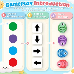 <span class=keywords><strong>Gioco</strong></span> Montessori Trova il Pesciolino: <span class=keywords><strong>Gioco</strong></span> Educativo per Bambini per la Discriminazione Direzionale e l'Abbinamento <span class=keywords><strong>dei</strong></span> Colori - Product Image 5