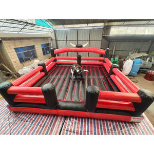 Toro Mecánico Comercial para Adultos, Máquina <span class=keywords><strong>de</strong></span> Juego Inflable Roja para Exteriores, Toro Mecánico Infantil - Product Image 3