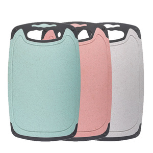Tabla de cortar de paja de trigo de doble cara, antimoho, de plástico, para cocina, para cortar frutas y verduras, apta para lavavajillas - Product Image 3
