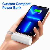 Petit chargeur pour la mini banque de puissance de Samsung 5000mAh avec le paquet mignon intégré de câble/support de batterie