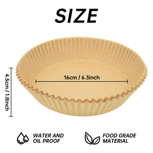 Forros Biodegradables Desechables de <span class=keywords><strong>Papel</strong></span> para Horno y Freidora de Aire para el Hogar - Product Image 2