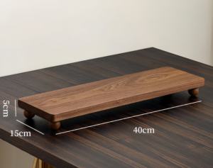 رف تخزين سطح المكتب من خشب الجوز الأسود رف تخزين القهوة وحامل من أجل المنزل والمكتب - Product Image 3