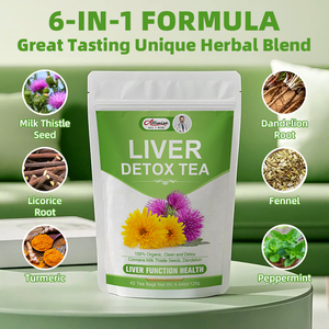 <span class=keywords><strong>Tisana</strong></span> Detox Fegato 100% Biologica con Cardo Mariano e <span class=keywords><strong>Tarassaco</strong></span>, 28 Bustine per il Supporto del Metabolismo del Grasso Corporeo - Product Image 5