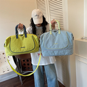 Unisex Lightweight Oxford Waterproof Large Capacity Zipper Adjustable Strap Fashionable Design <b>Roll</b> <b>Bag</b> Travel - Product Image 2