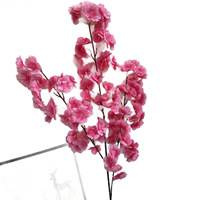 Künstlicher Seiden-Kirschblütenzweig, dichter Sakura-Baum, Hochzeitsbogen, Heimdecken-Dekoration, Event-Display, handgefertigt, Muttertag