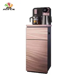 Dispensador de agua inteligente para Barra de té, panel de control táctil de temperatura fría y caliente, con hervidor y termo, control inteligente