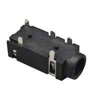 Connecteur audio 3,5 mm à monter sur circuit imprimé, en laiton et aluminium, 5 broches, prise casque SMD, connecteur stéréo pour écouteurs, indice de protection IP67, adaptateur d'alimentation pour