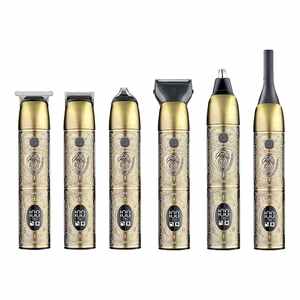 Recortadora Corporal Multifuncional Recargable por USB con Cuerpo de Metal, Kit de Aseo Masculino para Recortar Barba y Cabello - Product Image 3