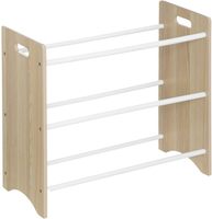 Grand Organisateur de Rangement en Bois pour Jouets avec 9 Bacs pour Chambre à Coucher, Salle de Jeux, Décoration de Chambre