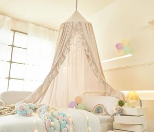 Moustiquaire et baldaquin de lit pour bébé, dôme en mousseline suspendu, tente de jeu pour la décoration de chambre d'enfant - Meilleures ventes - Product Image 1