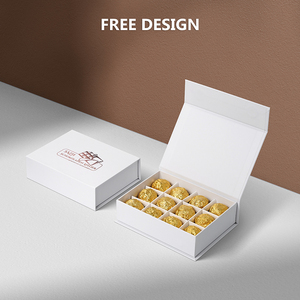 Bán buôn sô cô la trắng hộp với 4-36 cái khoang cứng nhắc nam châm Nắp kẹo Hộp quà tặng thêm logo của bạn - Product Image 5