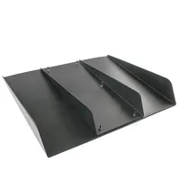 Pare-chocs arrière de voiture ABS noir universel avec 4 ailerons de requin diffuseur aileron de voiture décoration-becquets de style