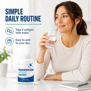 Hot Selling Natural Adult Organic High-<b>Protein</b> Gluten-Free Phosphatidylserine Softgel Capsules Vitamins B6 B12 for Memory - Product Image 5