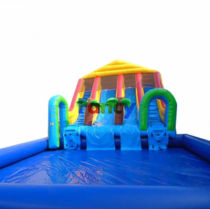 Parque de Atracciones Inflable con Temática de Sirena CE/Circuito de Obstáculos Inflable con Tobogán en Colores Primarios/Tobogán Inflable para Niños en Oferta - Product Image 2