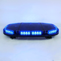 Barra de Luces Magnética de 1W, 12V/24V, Impermeable, para Emergencias, con Altavoz y Sirena Integrados