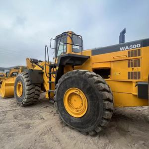 Chargeuse sur pneus Komatsu WA500 WA470 d'occasion haute performance pour le transport en entrepôt logistique portuaire et le chargement de matériaux - Product Image 1