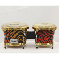 Factory Wholesale Solid Wood Classic Bongo Drum One-Piece High Quality Ergonomic Latin Percussion Instrument Imported Hand Drum