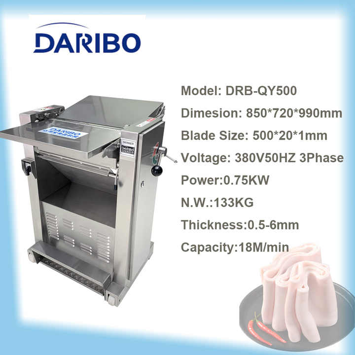 Automatic Meat Cutting Processing Machine Beef Slicing Machine for Pork Skin