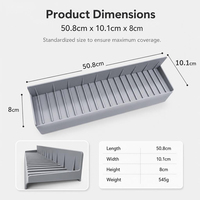 Protection anti-éclaboussures pour évier de cuisine en forme de L, tapis de drainage en silicone de qualité alimentaire, antidérapant, protection de comptoir, tapis anti-éclaboussures pour robinet d'évier