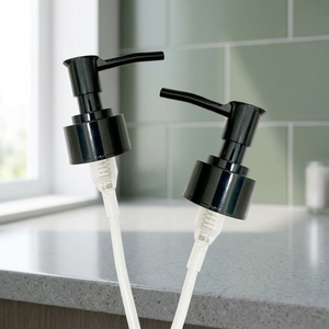 Ata Home 2 Piece <b>Black</b> PP Plastic Non Spill Liquid Soap Dispenser <b>Pump</b> Sprayer for Bottles - Product Image 3