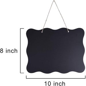 Austor 3 gói Bảng Phấn ký <span class=keywords><strong>8x10</strong></span> inch bảng tin hai mặt có thể xóa được với dây treo và vải làm sạch cho đám cưới, - Product Image 2