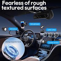 Support Téléphone Voiture Magnétique N52 en Alliage de Zinc, Motif CD, Nano Gel, Rotation 360°, Élégant pour Tableau de Bord - Vente Chaude OEM ODM pour le Commerce de Détail