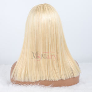 Оптовая продажа, короткий парик из человеческих волос, Швейцарский парик на сетке спереди для черных женщин, 613 бразильские человеческие волосы светлого цвета, парик на сетке 13x4t - Product Image 5