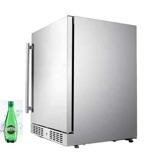 NUELEAD Refrigerador de bebidas de gama alta Puerta de vidrio de acero inoxidable Refrigerador de refrescos - Product Image 4